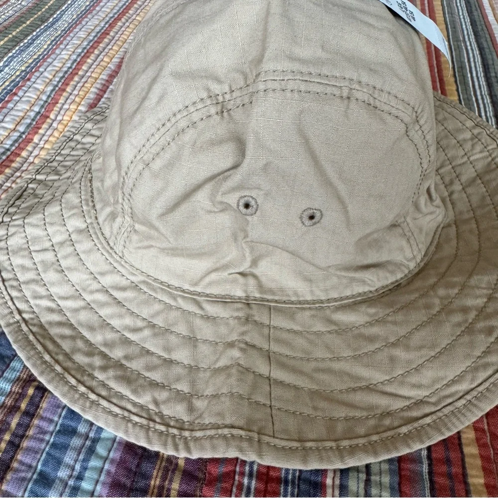 Old Navy Kids Beige Khaki Bucket Hat. Toddler Large 4T/5T NWT tan wide brim